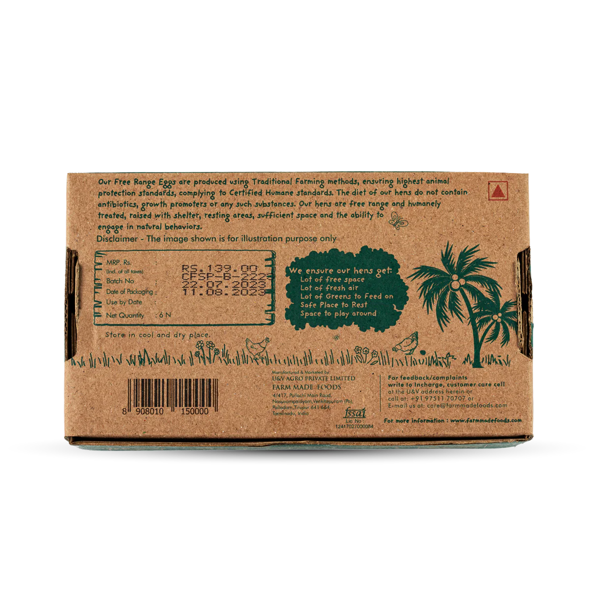 Farm Made - Free Range 6 Pcs