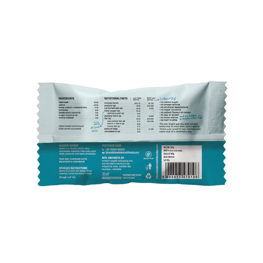 The Whole Truth Coconut Cocoa Protein Bar