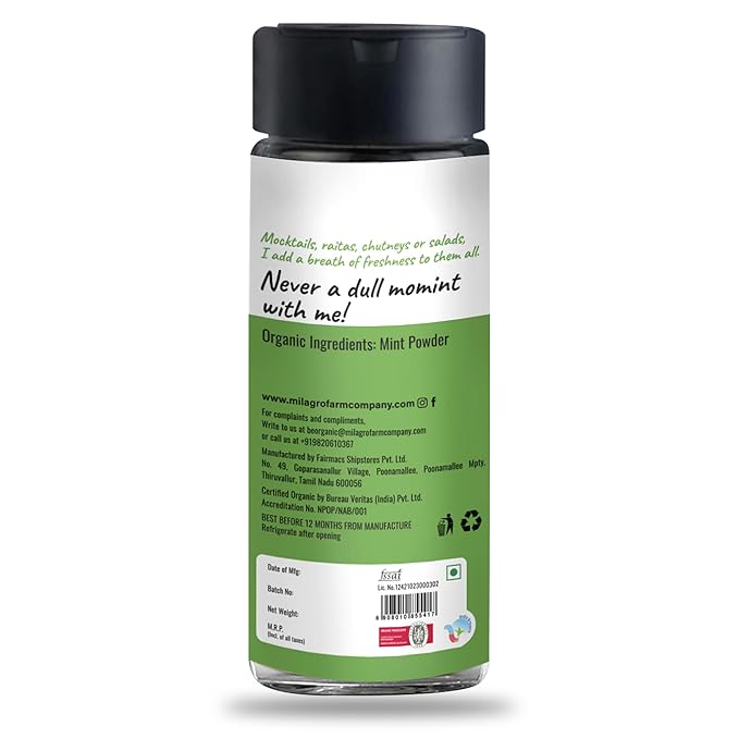 Milagro - Organic Mint Powder