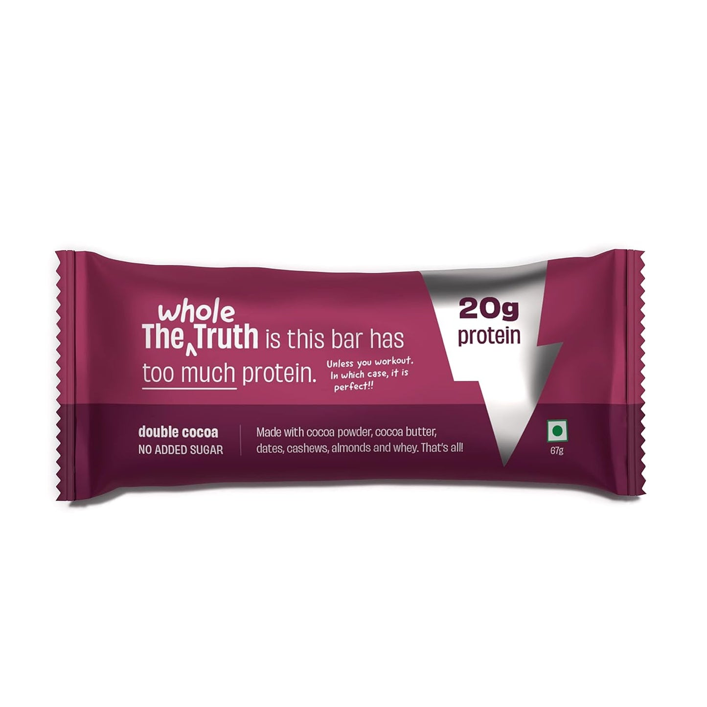 The Whole Truth Double Cocoa 20g Protein Bar