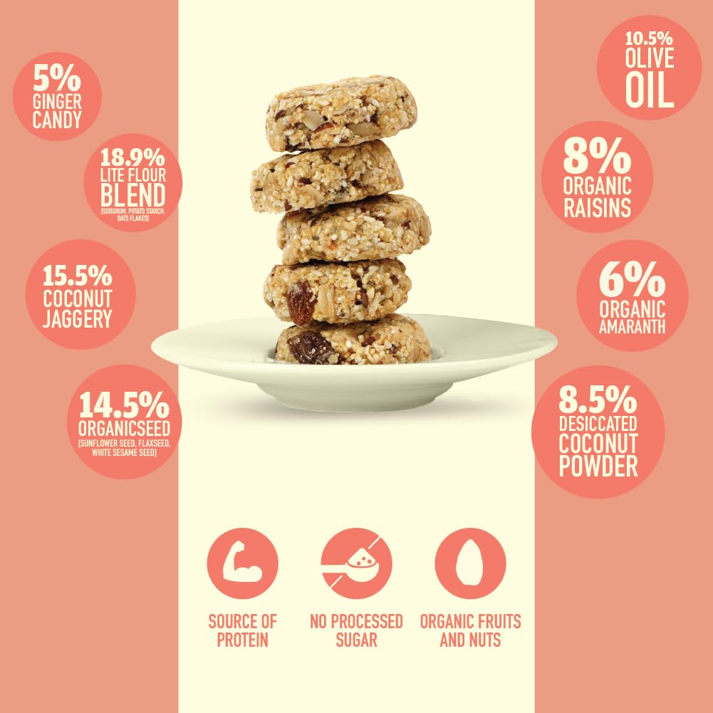 Nourish Organics - Ginger Oats Cookies