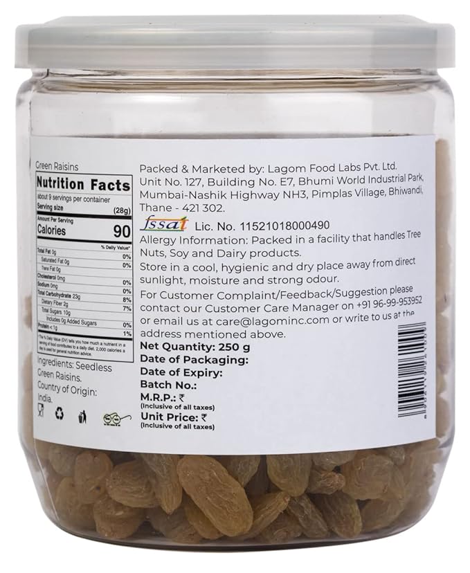 Lagom Gourmet - Green Raisins