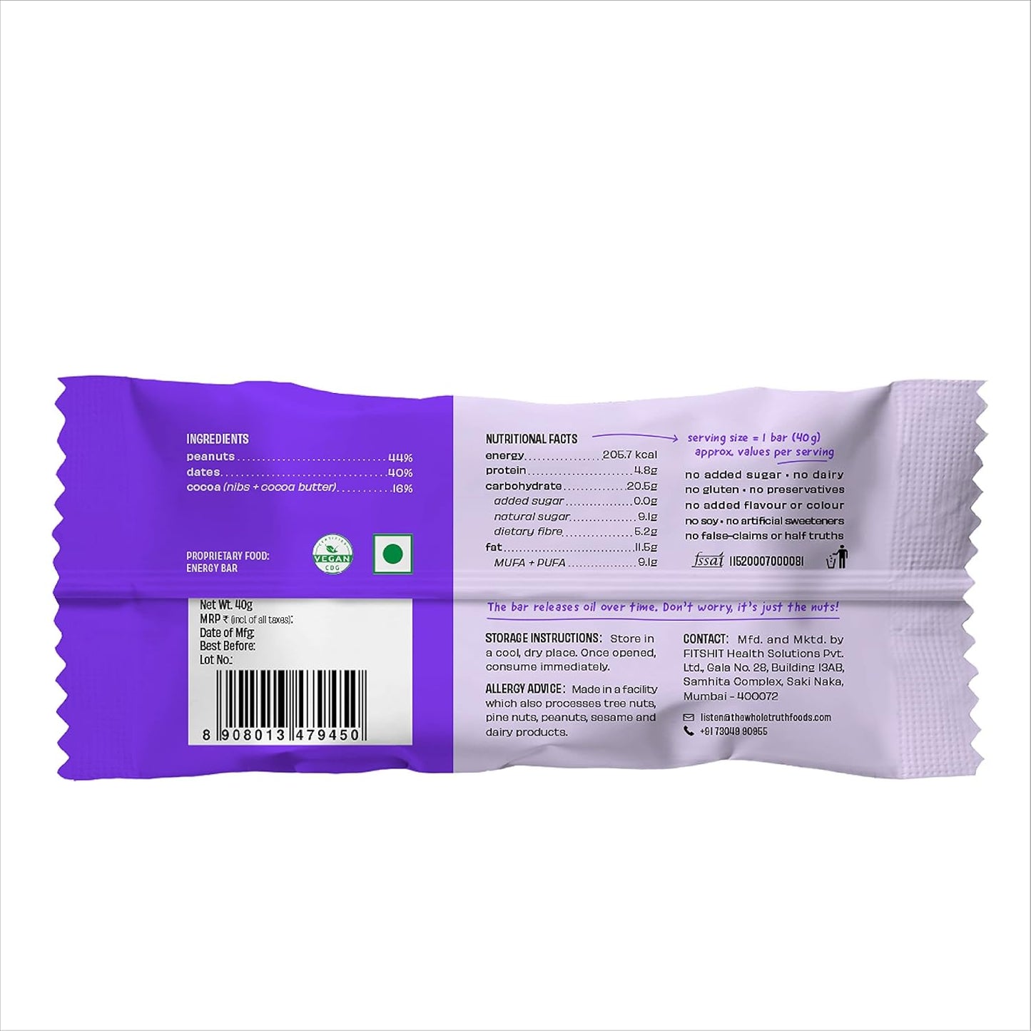 The Whole Truth Peanut Cocoa Fudge