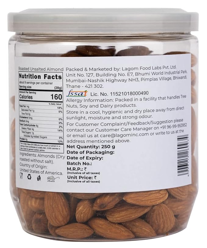 Lagom Gourmet - Unsalted Almond