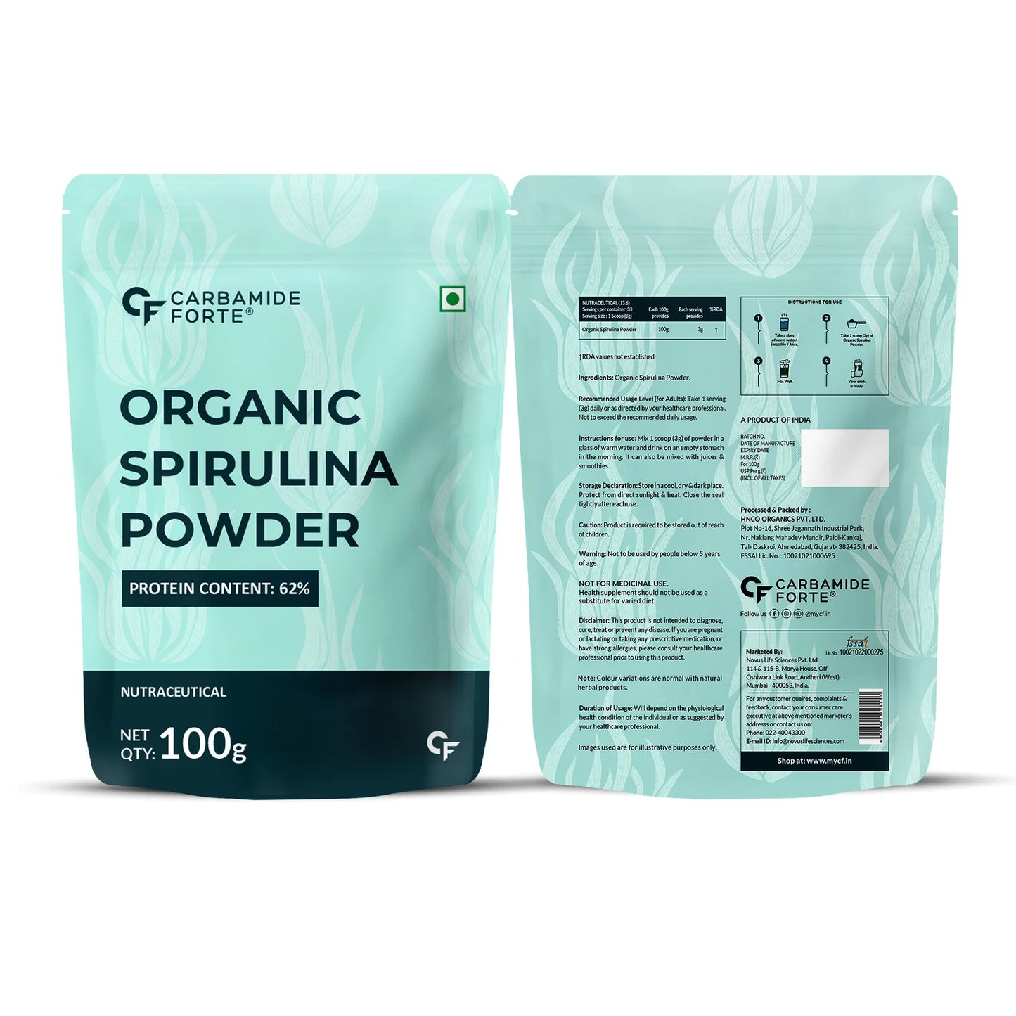 Carbamide Forte - Organic Spirulina Powder