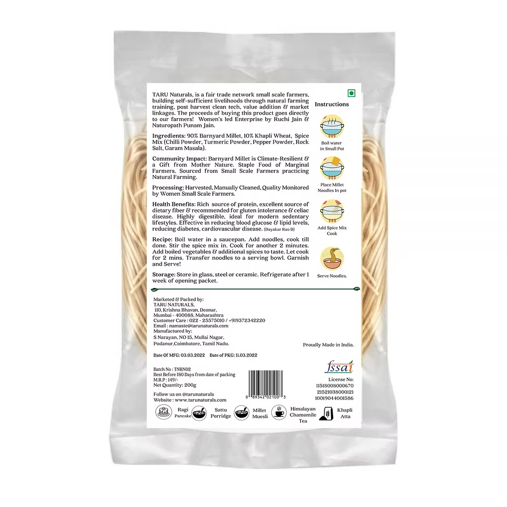 Taru - Barnyard Millet Noodles