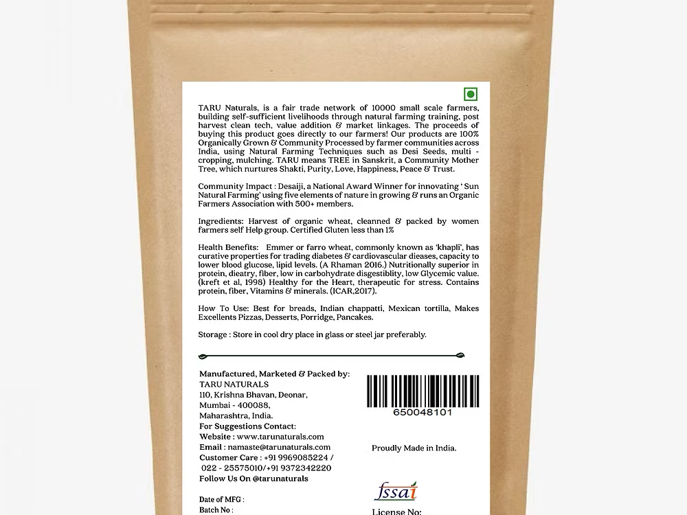 Taru - Barley Whole 500g