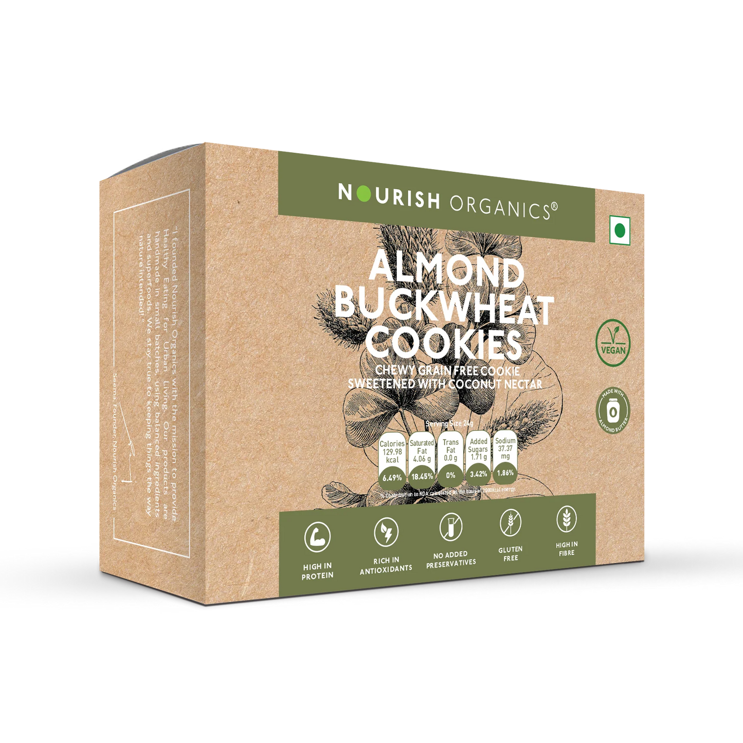 Nourish Organics - Almond Buckwheat Cookies