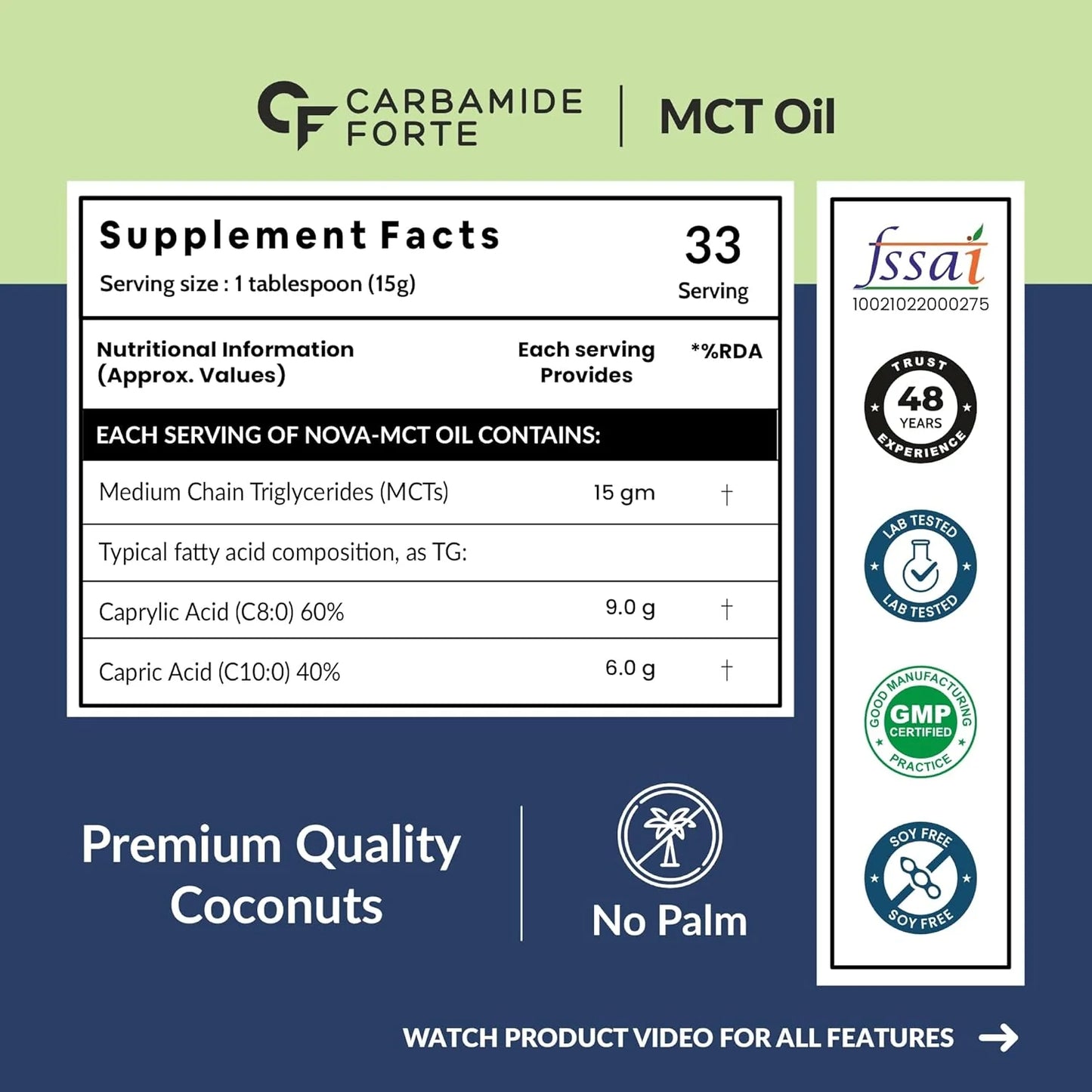 Carbamide Forte - Mct Oil 500ml