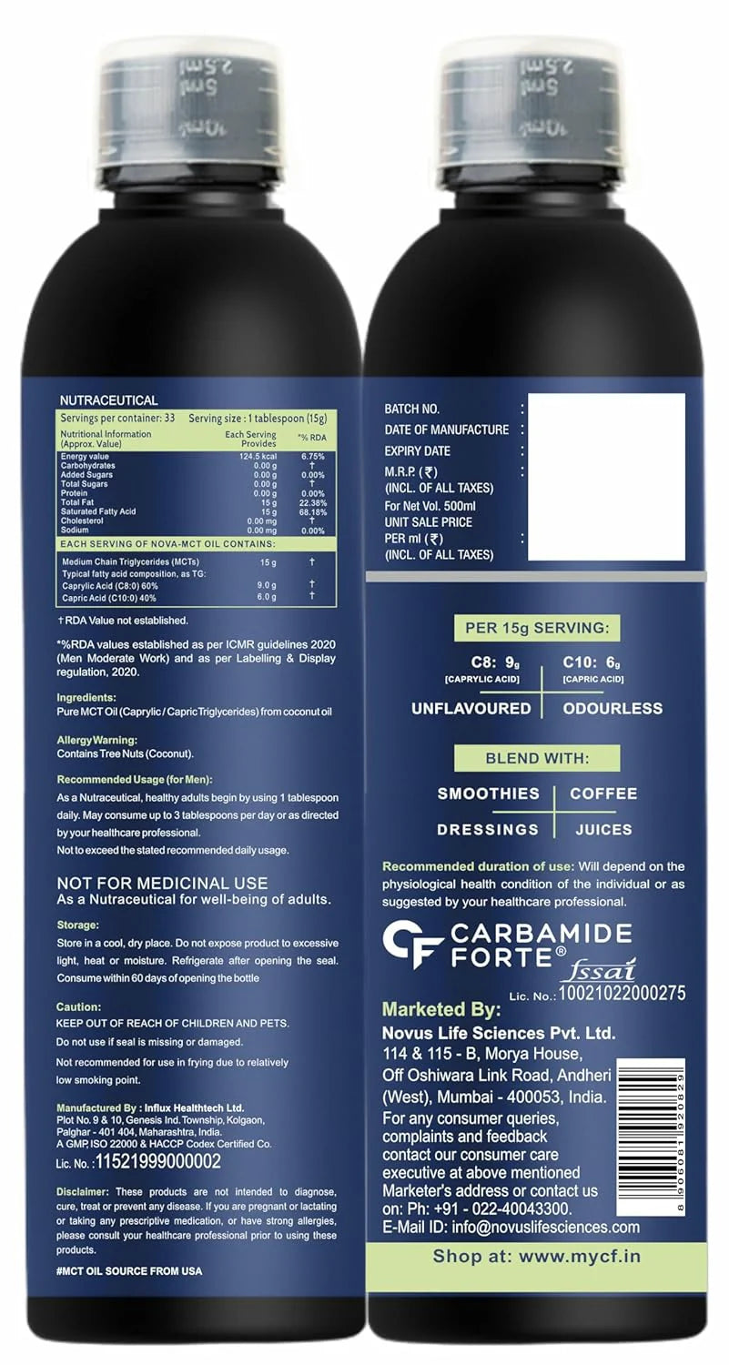 Carbamide Forte - Mct Oil 500ml
