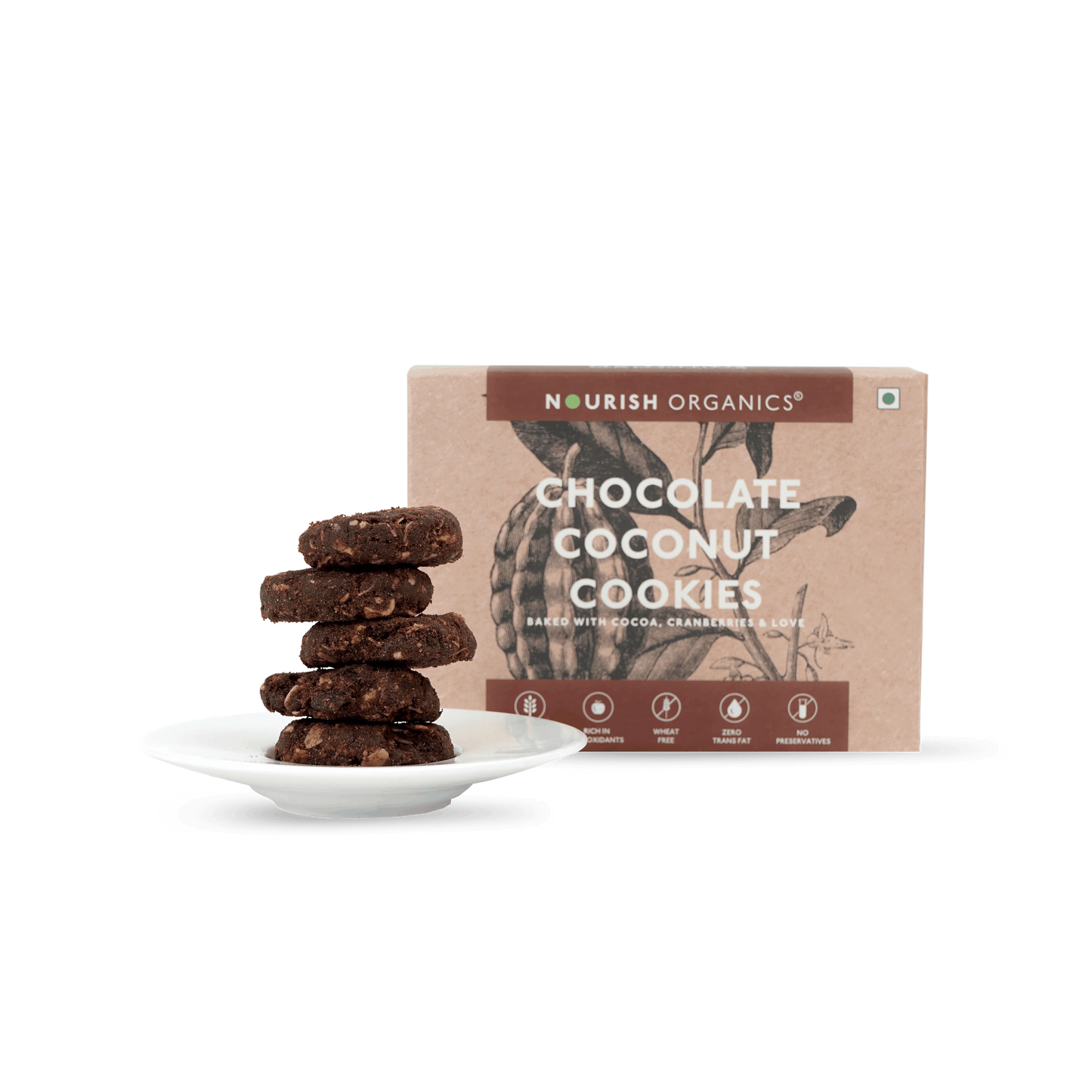Nourish Organics - Chocolate Coconut Cookies