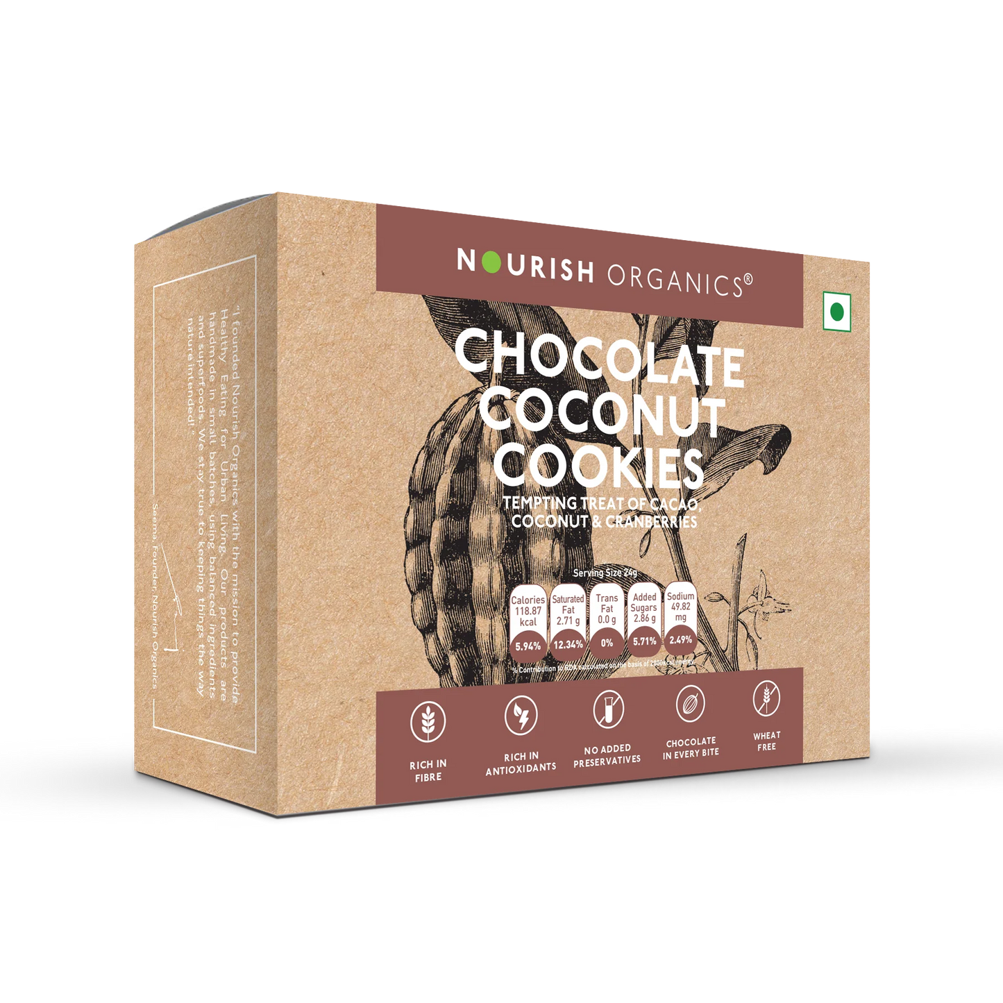 Nourish Organics - Chocolate Coconut Cookies