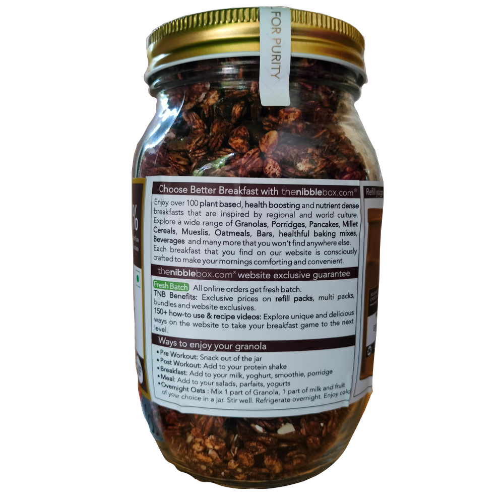 The Nibble Box Chocohazelnut Chukwagon Granola