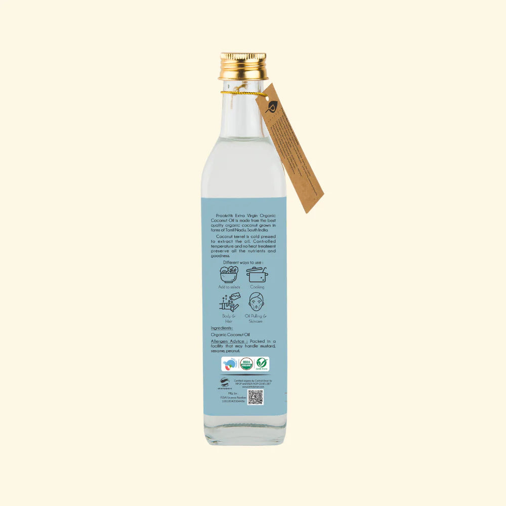 Praakritik C/P Extra Virgin Coconut Oil 500ml
