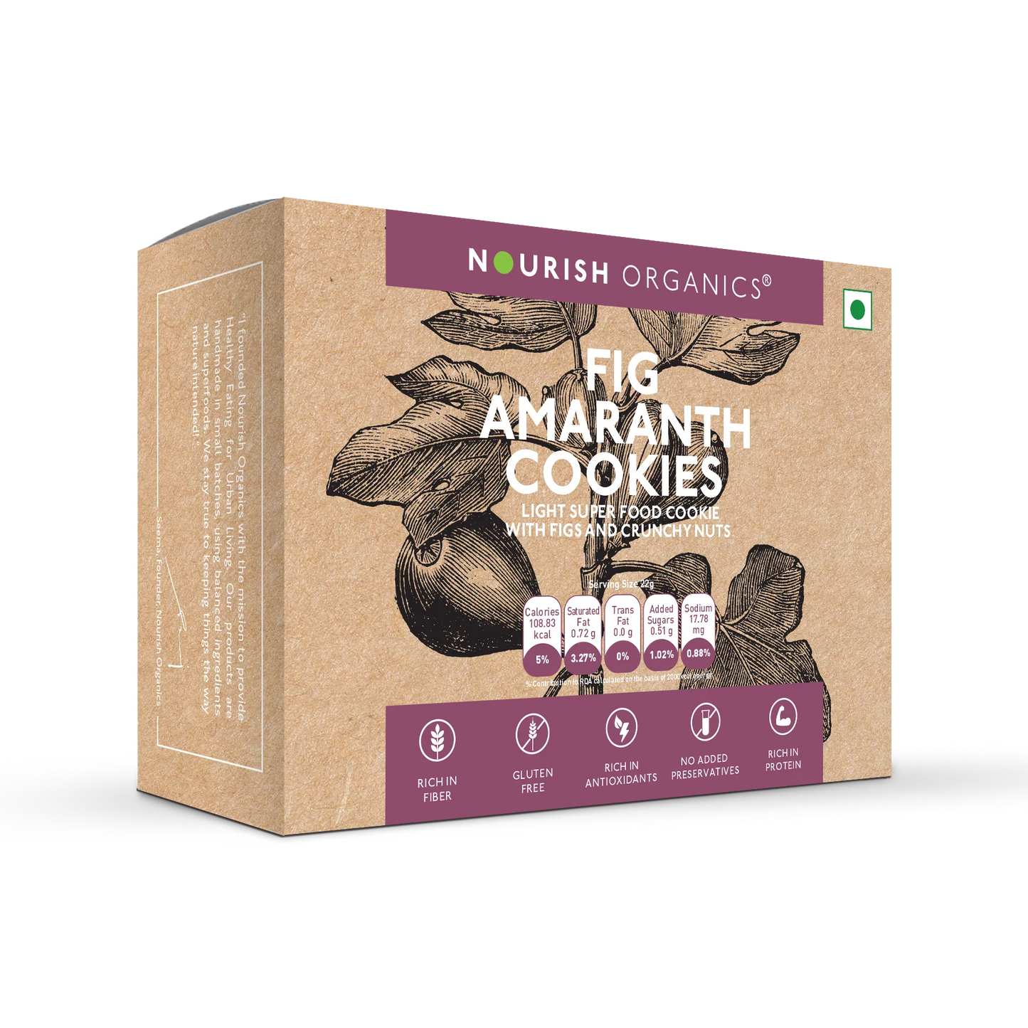 Nourish Organics - Fig Amaranth Cookies