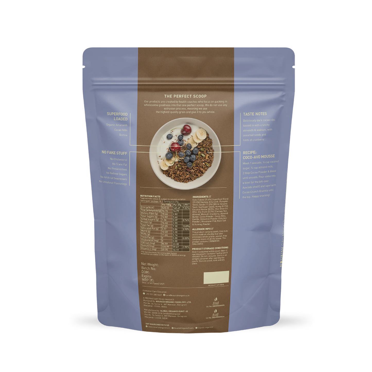 Nourish Organics - Cocoa Crunch Granola