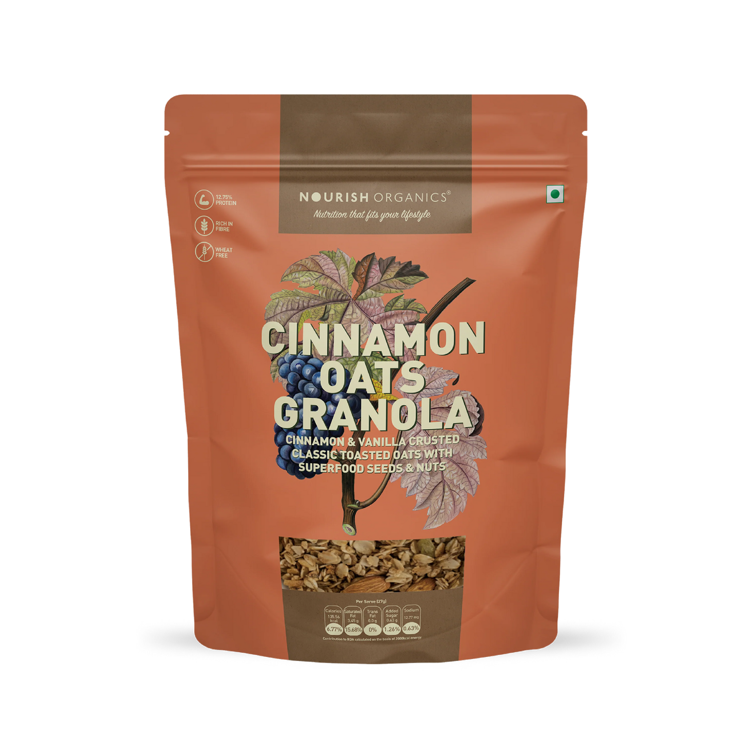 Nourish Organics - Cinnamon Oats Granola