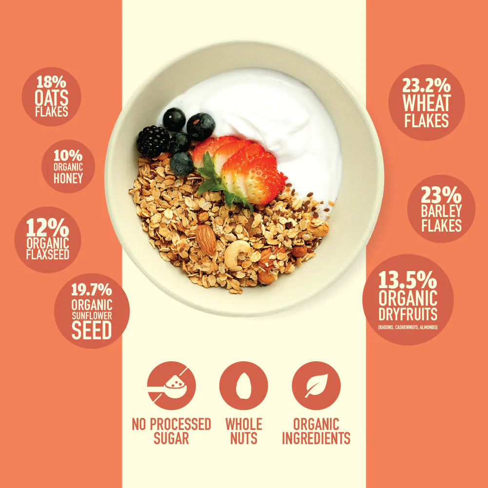 Nourish Organics - Honey Crunch Muesli
