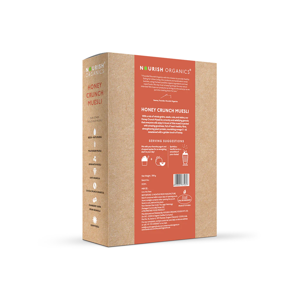 Nourish Organics - Honey Crunch Muesli