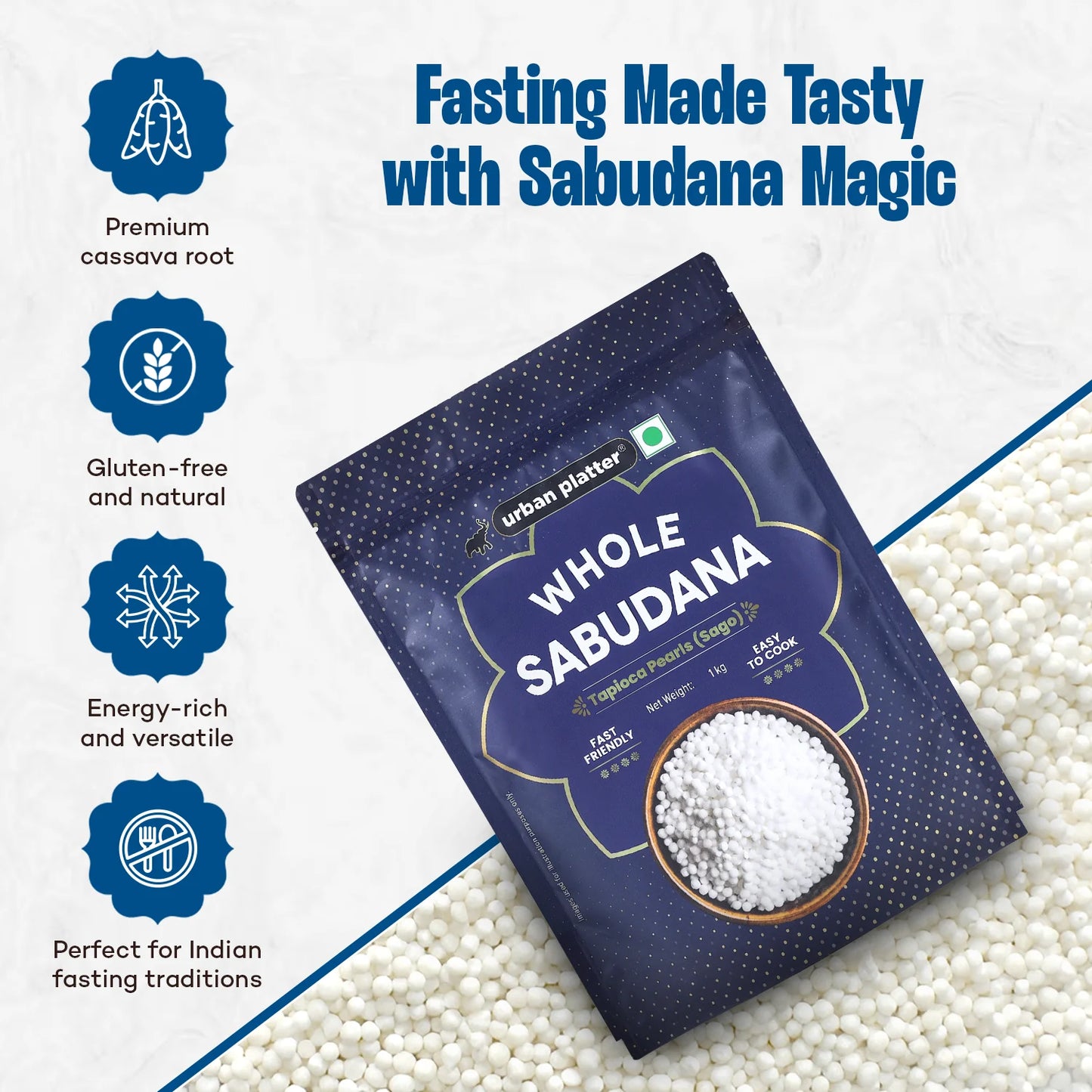 Urban Platter - Whole Sabudana 1kg