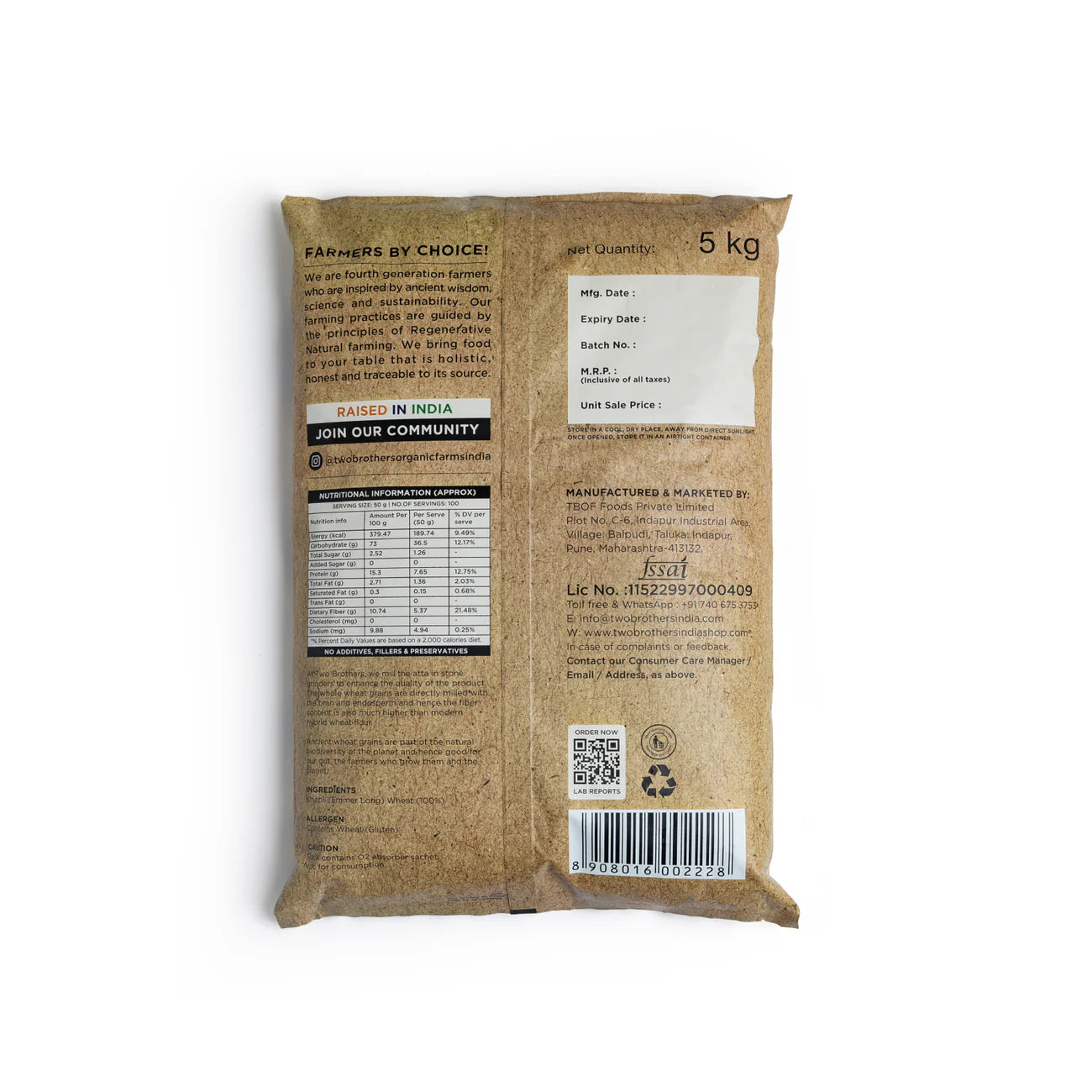 TBOF Stoneground Khapli Flour