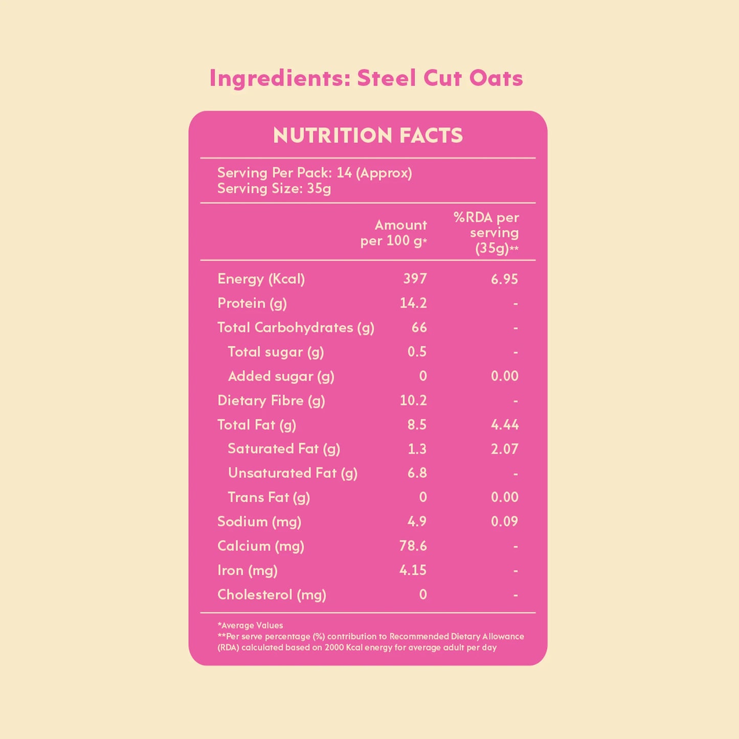 Nourish You - Steel Cut Oats