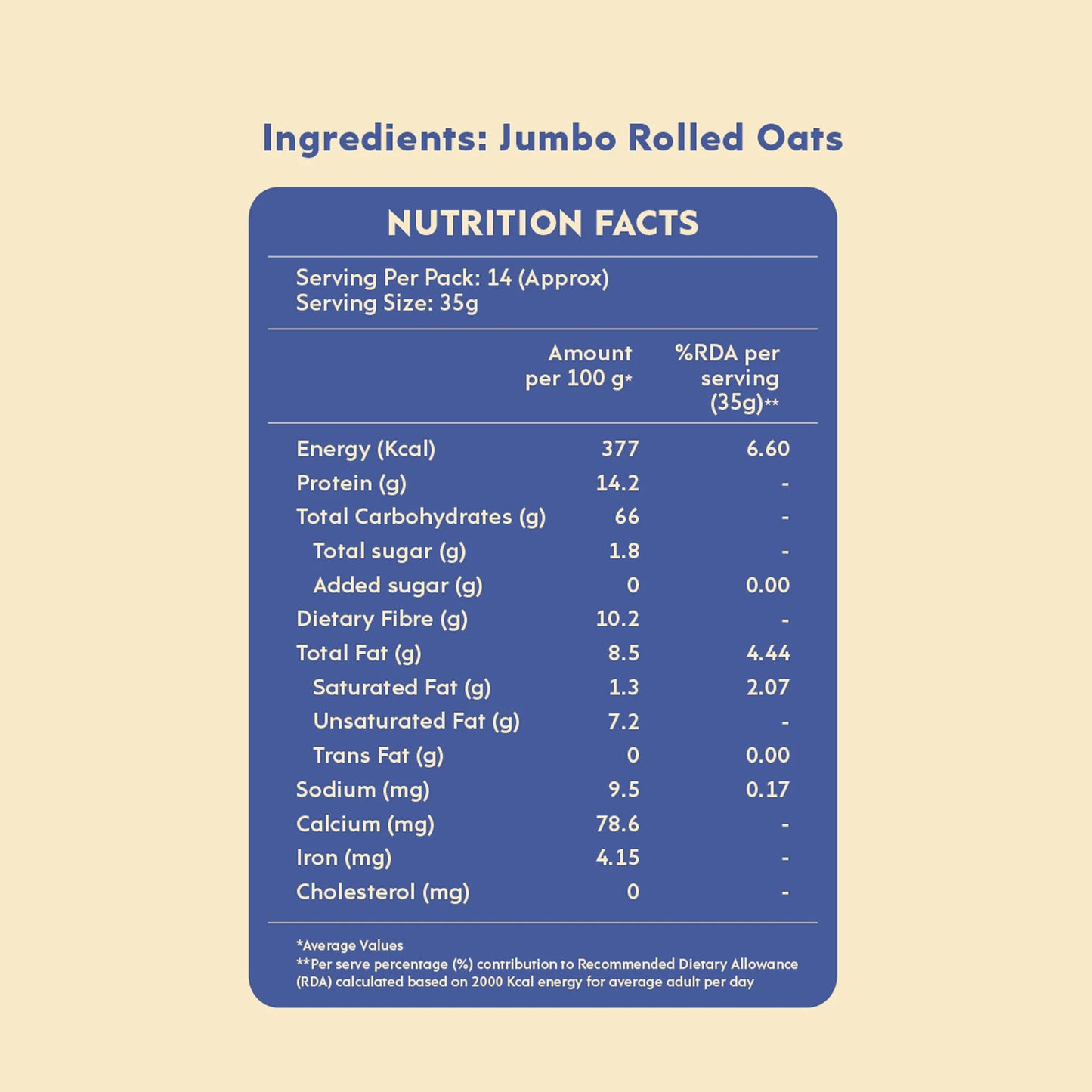 Nourish You - Jumbo Rolled Oats 1.2kg
