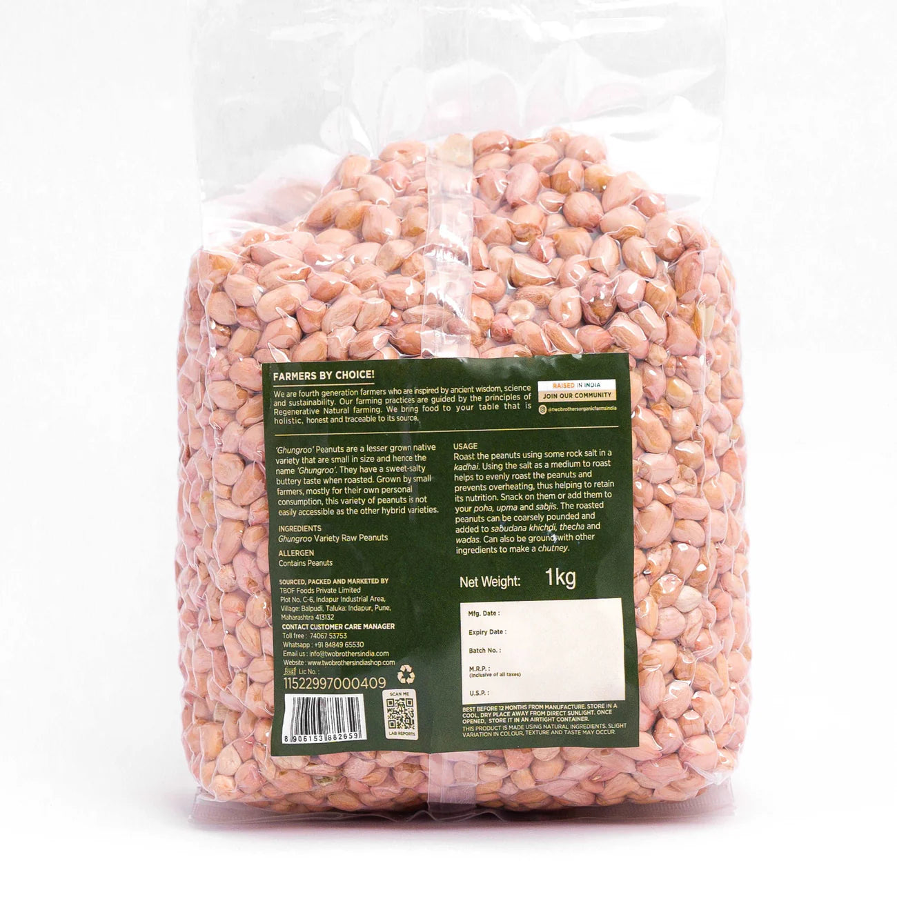 TBOF Ghungroo Peanut 500g