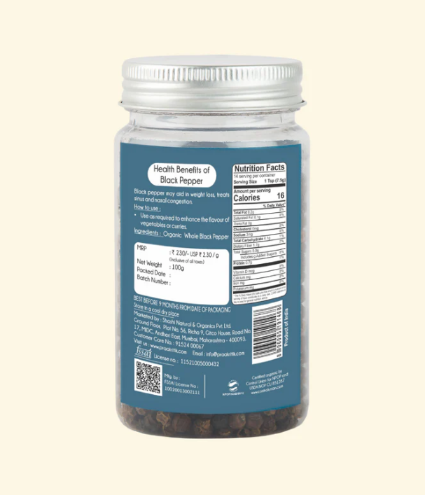 Black Pepper Whole