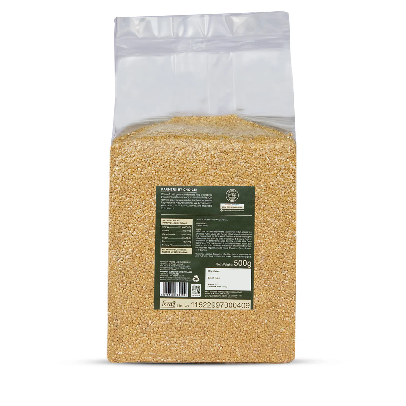 TBOF Foxtail Millet 500g
