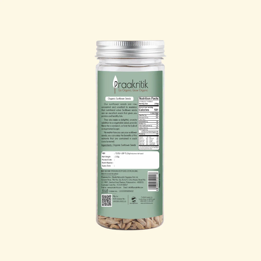 Praakritik Raw Sunflower Seeds