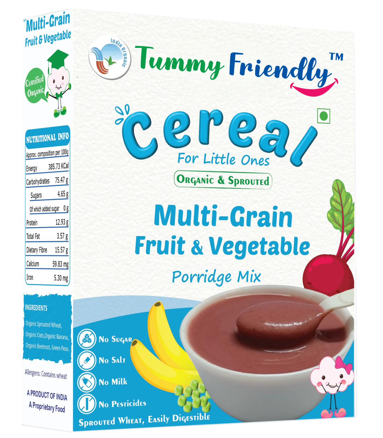 Tummy Friendly Multi Grain Fruit & Vegetable Porridge