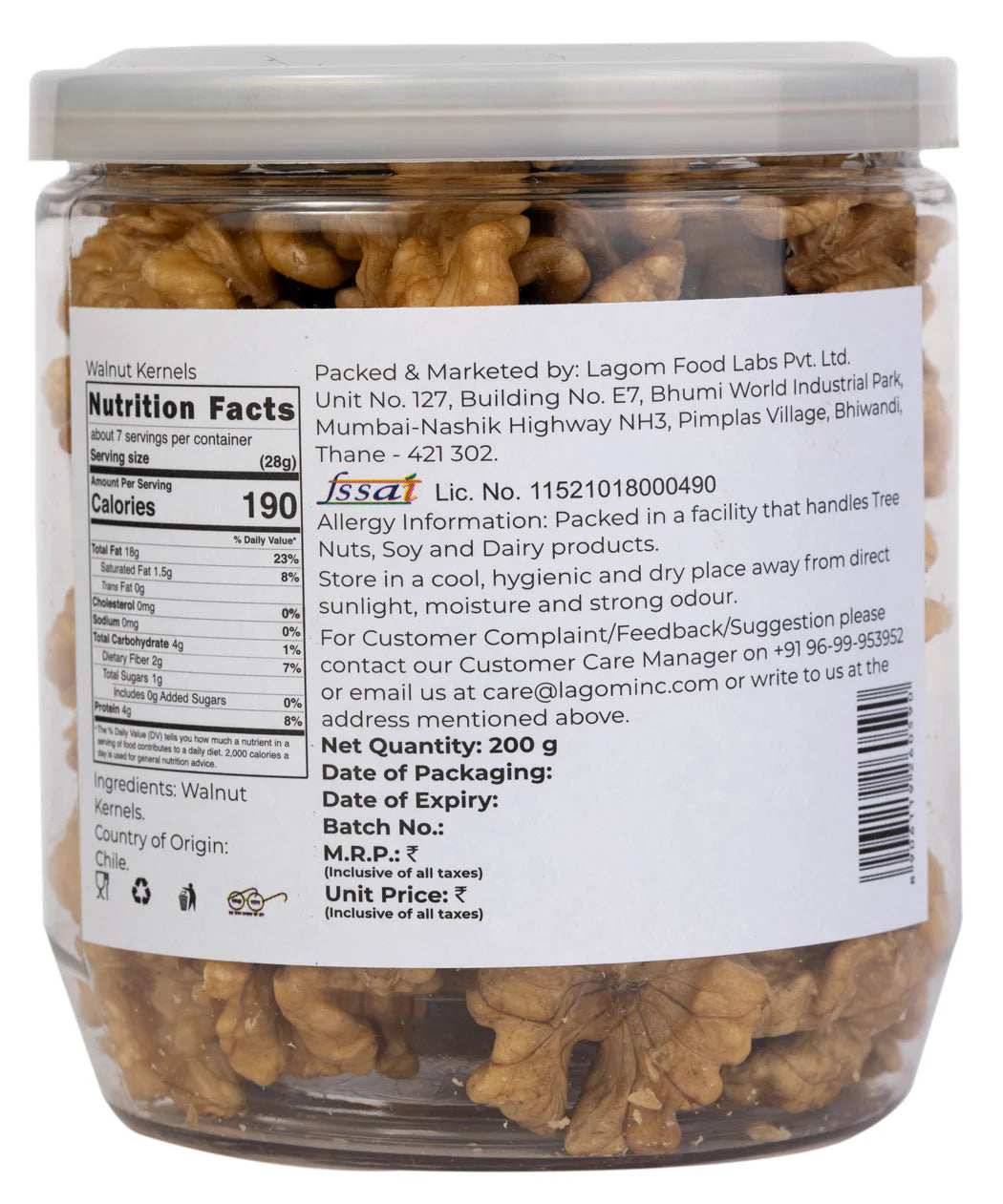 Lagom Gourmet - Walnut Kernels