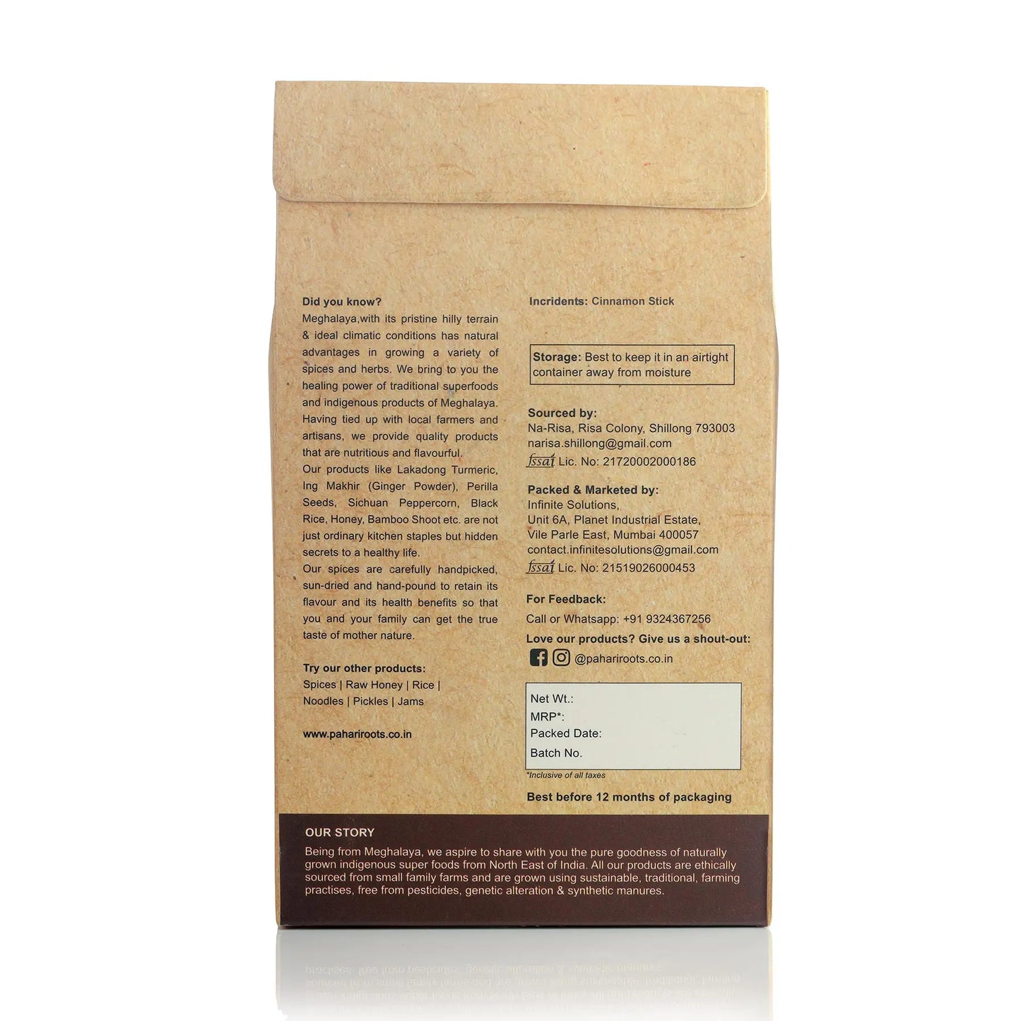 Pahari Roots Cinnamon Sticks