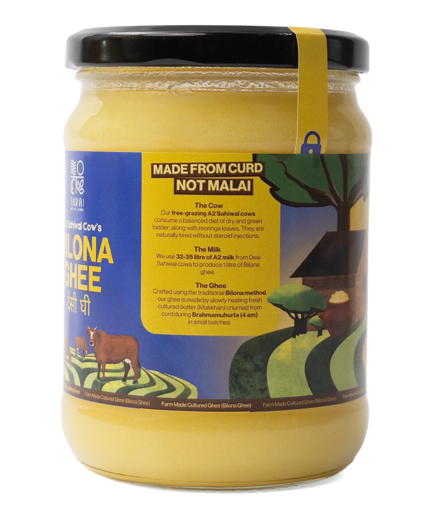 Tarai A2 Bilona Ghee 500ml