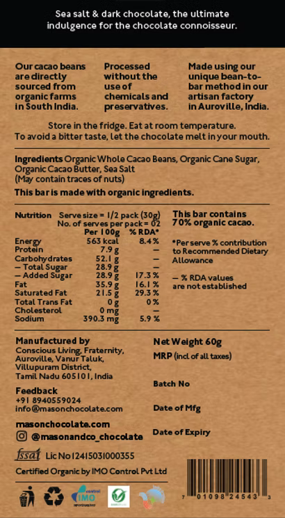 Mason & Co. - Sea Salt 60g