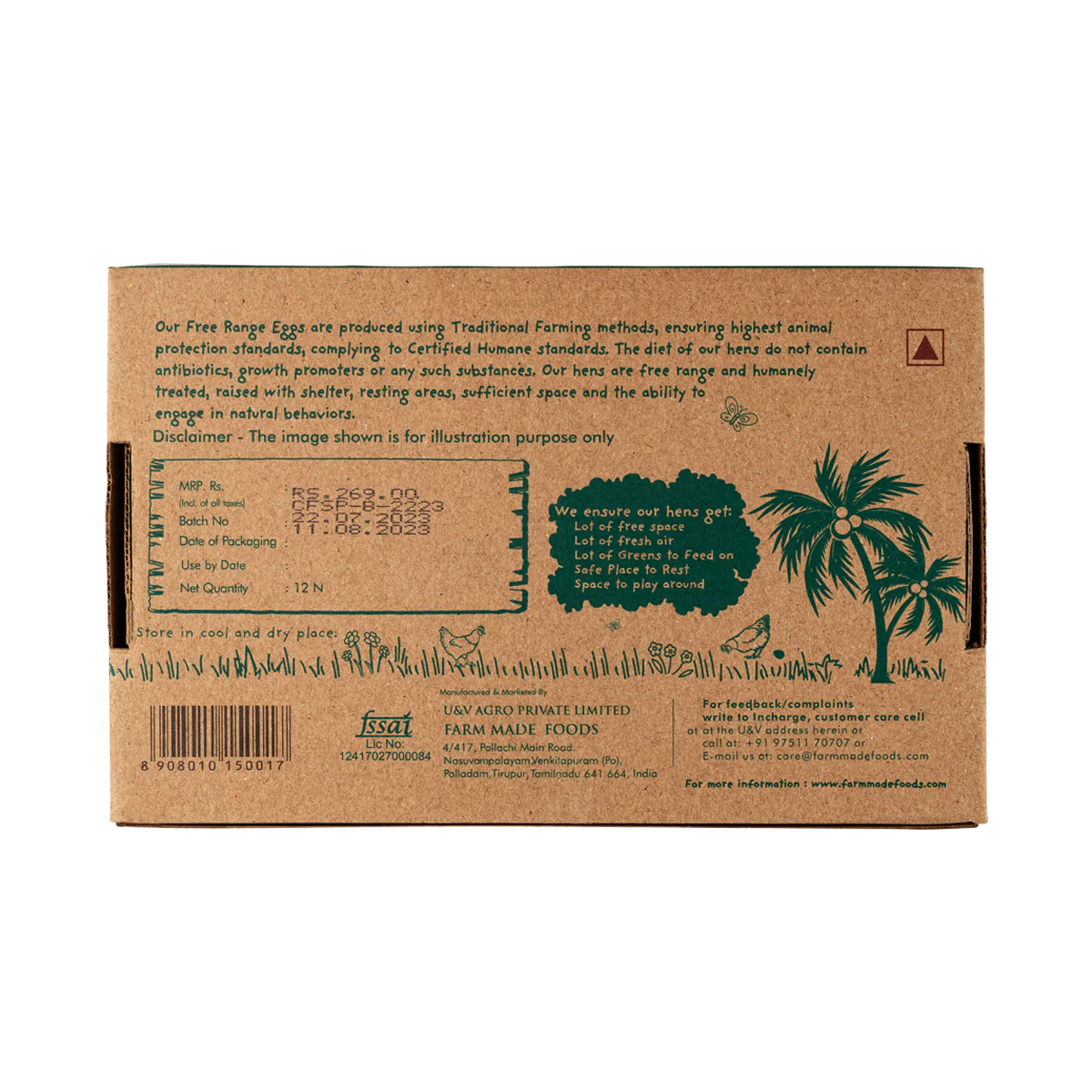 Farm Made - Free Range Eggs 12Pcs
