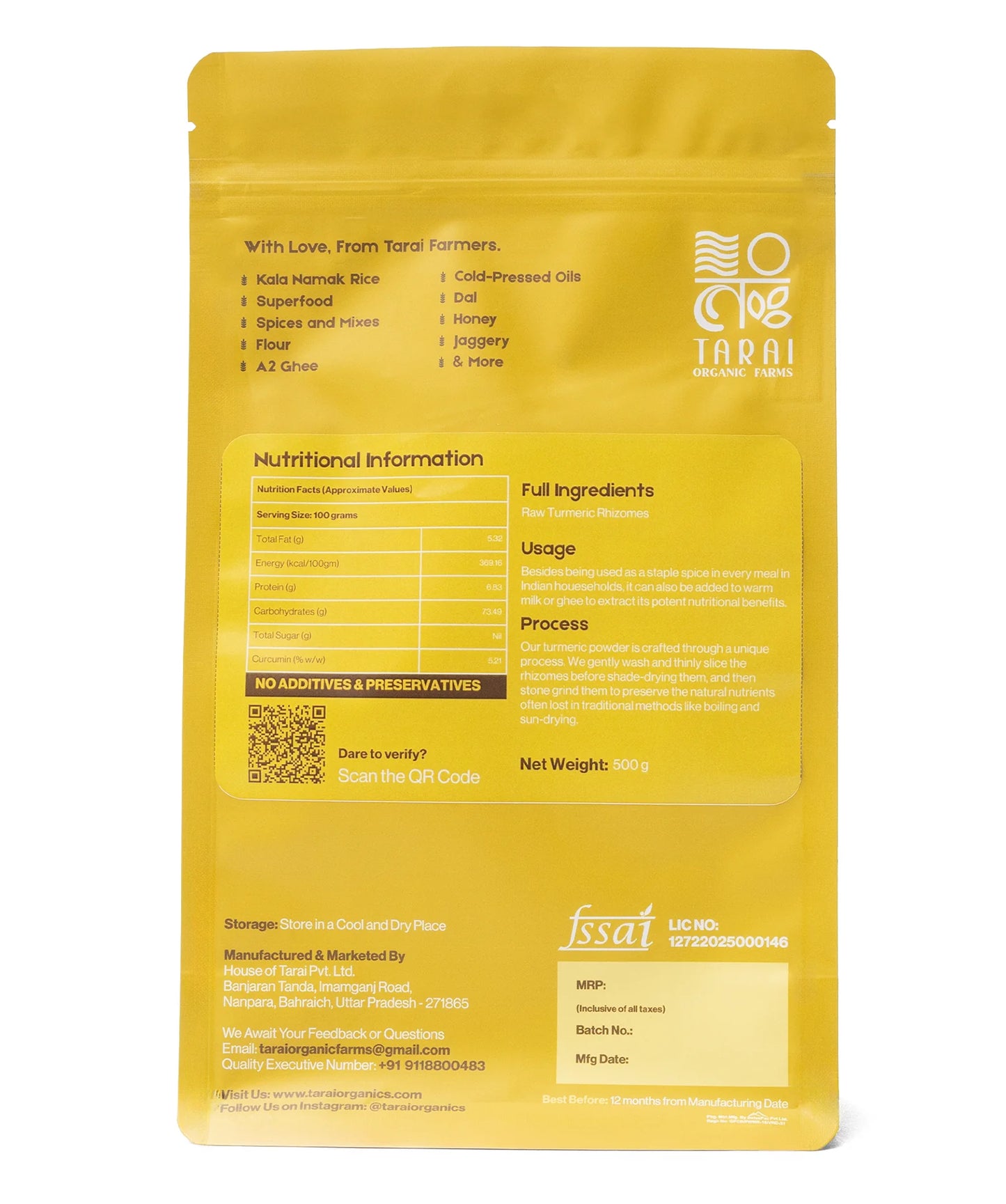 Tarai Turmeric Powder 100g