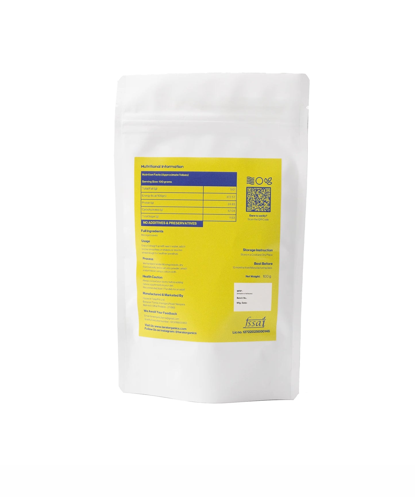Tarai Moringa Powder 100g