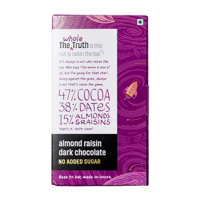The Whole Truth 47% Cocoa Almond Raisin Dark Chocolate