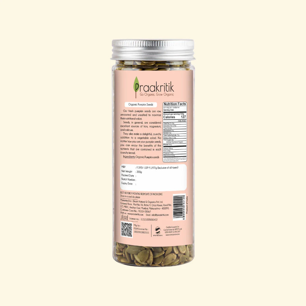 Praakritik Raw Pumpkin Seeds