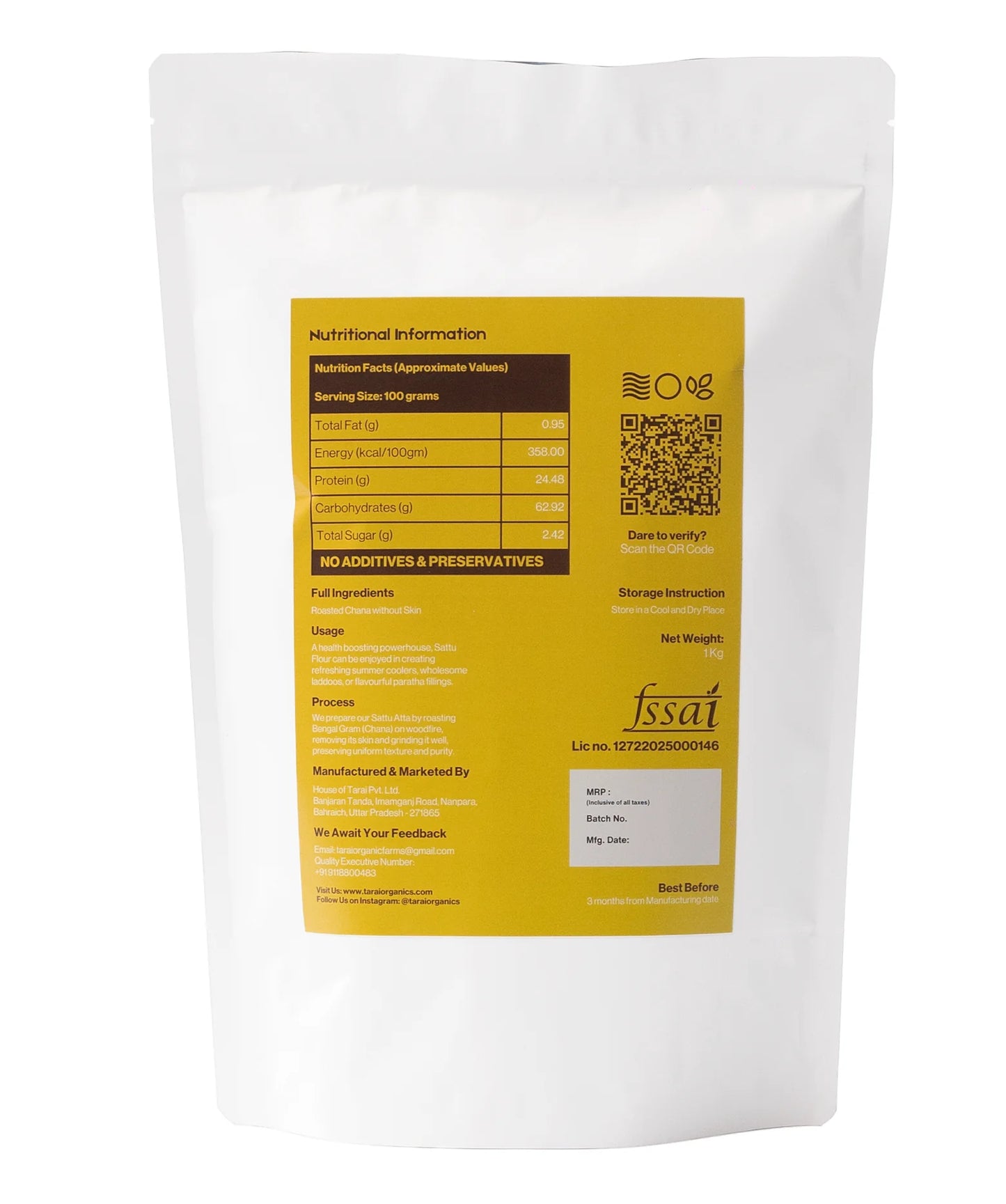 Tarai Sattu Flour 1kg