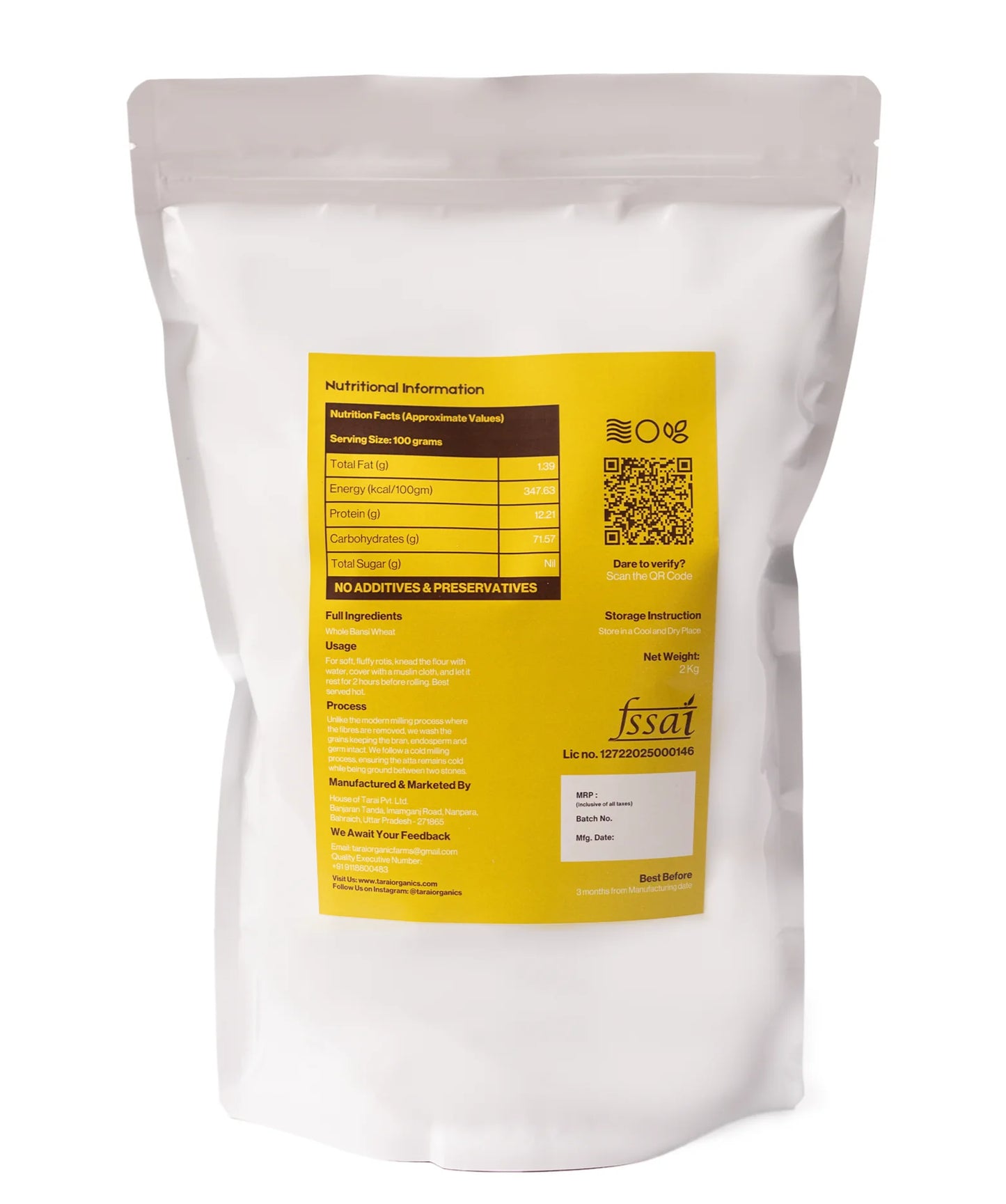 Tarai Bansi Whole Wheat Flour 2kg