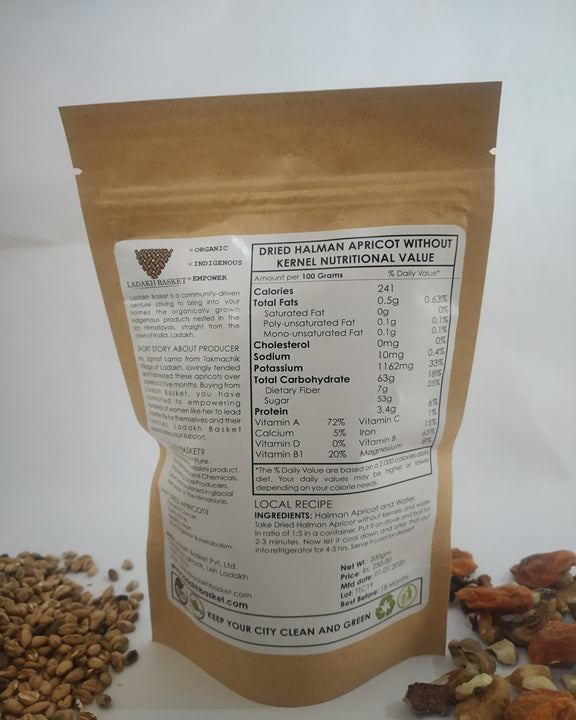 Ladakh Basket - Halman Apricot Without Kernel 200g