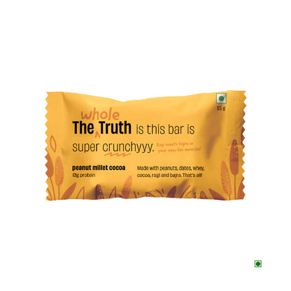The Whole Truth Peanut Millet Cocoa Protein Bar