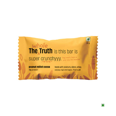 The Whole Truth Peanut Millet Cocoa Protein Bar