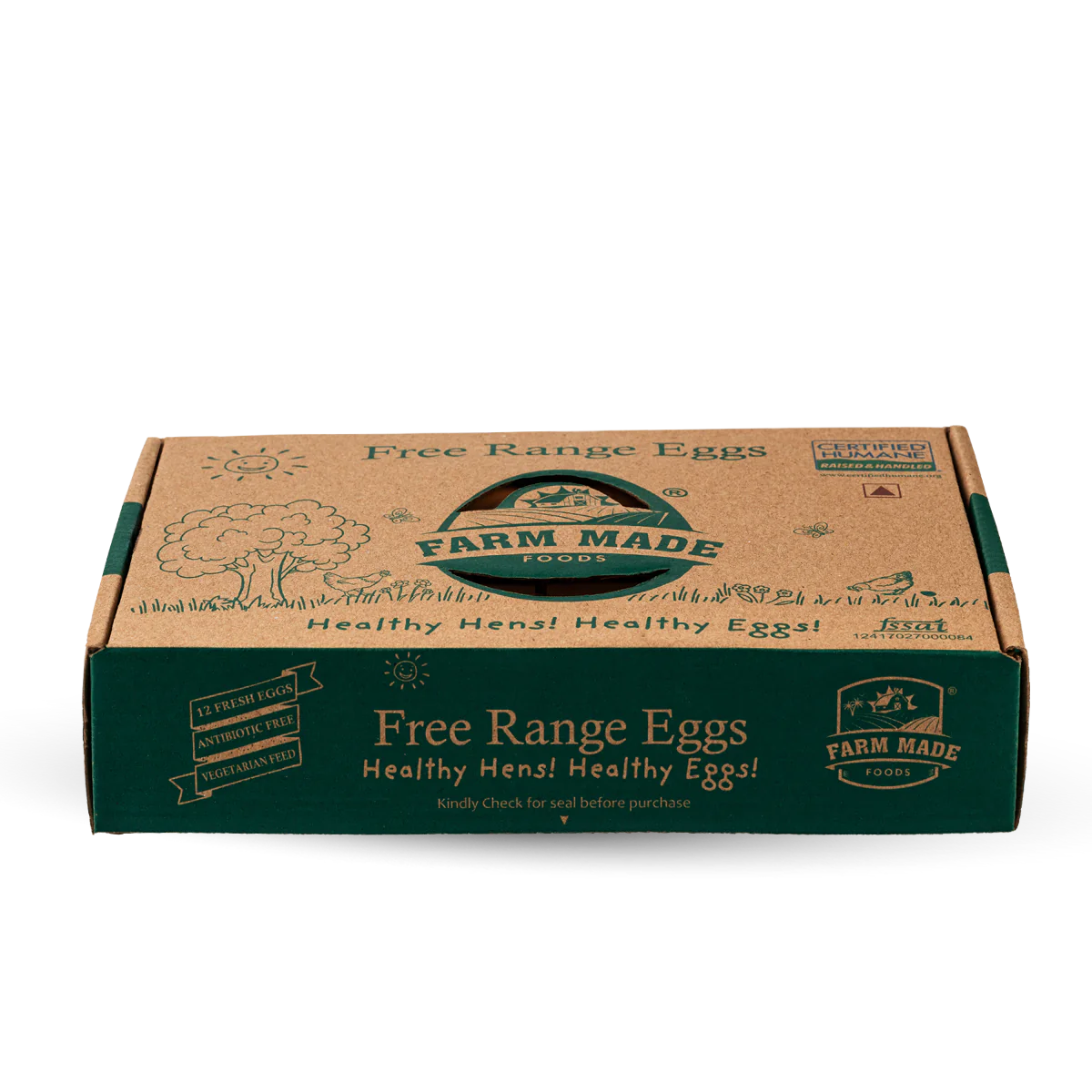 Farm Made - Free Range Eggs 12Pcs