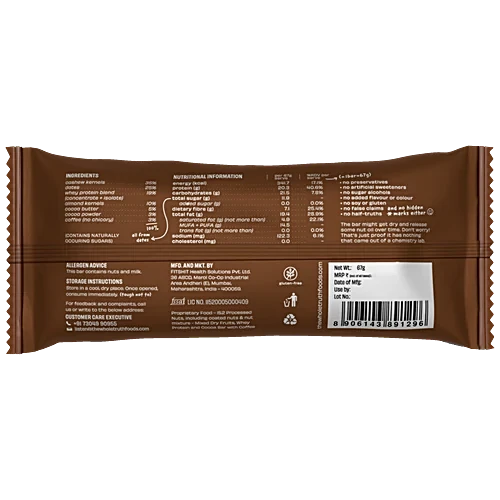 The Whole Truth Coffee Cocoa 20g Protein Bar