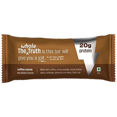 The Whole Truth Coffee Cocoa 20g Protein Bar