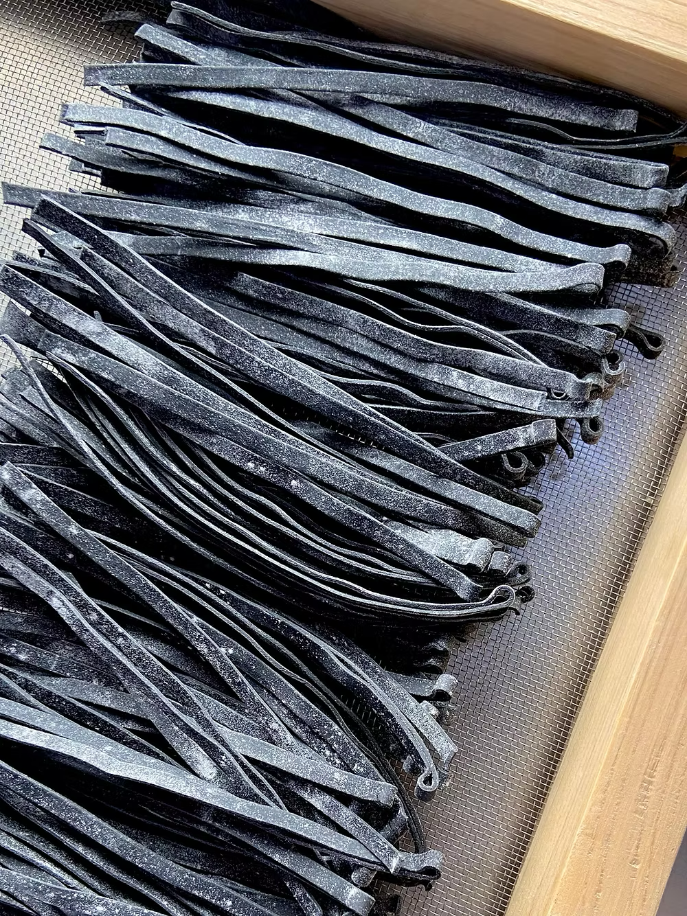 Casarecce - Hand Rolled Fettucine Charcoal 250g
